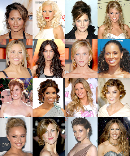 Below are just a few bridal styles I liked… Celebrity-Hairstyles