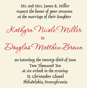 Wording wedding invitations separated parents