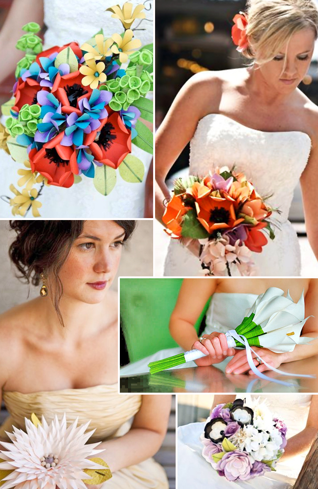 Go Green with Flowerless DIY Wedding Bouquets